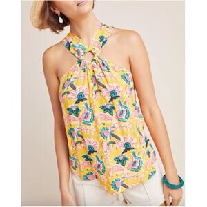 Anthropologie Maeve Mica Sleeveless Printed Tank Top